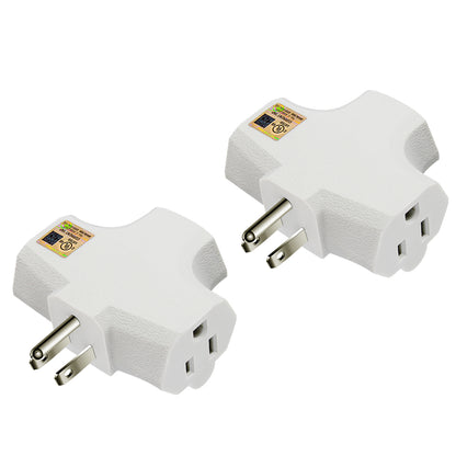 GE VINYL 3 2 GROUNDING ADAPTE
