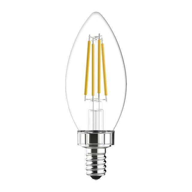 GE Lighting Basic LED 60 Watt Replacement, Soft White, B11 Deco - Candle Bulbs, 2 pack