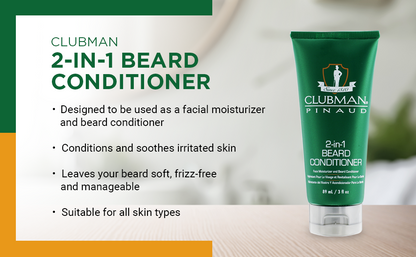 CLUBMAN 2N1 BEARD CONDITION 3OZ