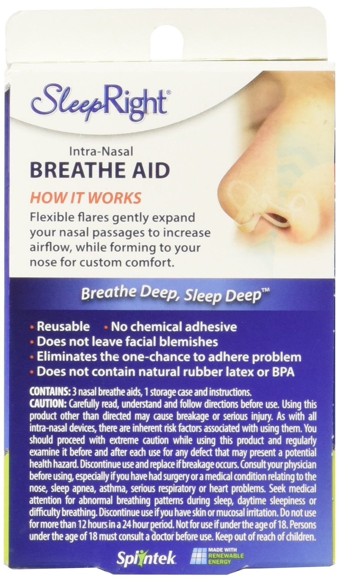 SLEEPRIGHT BREATHE AID 15D