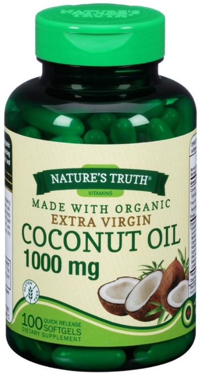 NATURE'S WAY COCONUT OIL,1,000 MG,