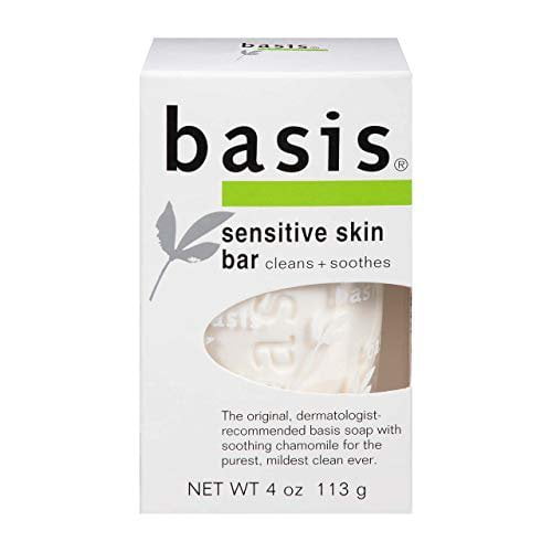 Basis Sensitive Skin Soap Bar 4oz Cleans & Soothes