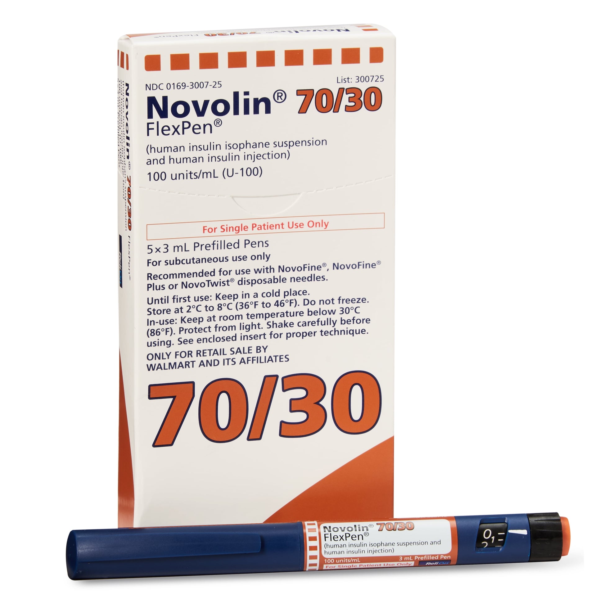 INS NOVOLOG MX 70/30 FLXPN SY 5X3