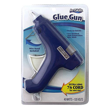 ArtSkills High Temperature Hot Glue Gun With Extra Long Cord - Blue