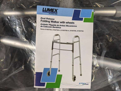 CAH FOLDING WALKER W/WHEELS