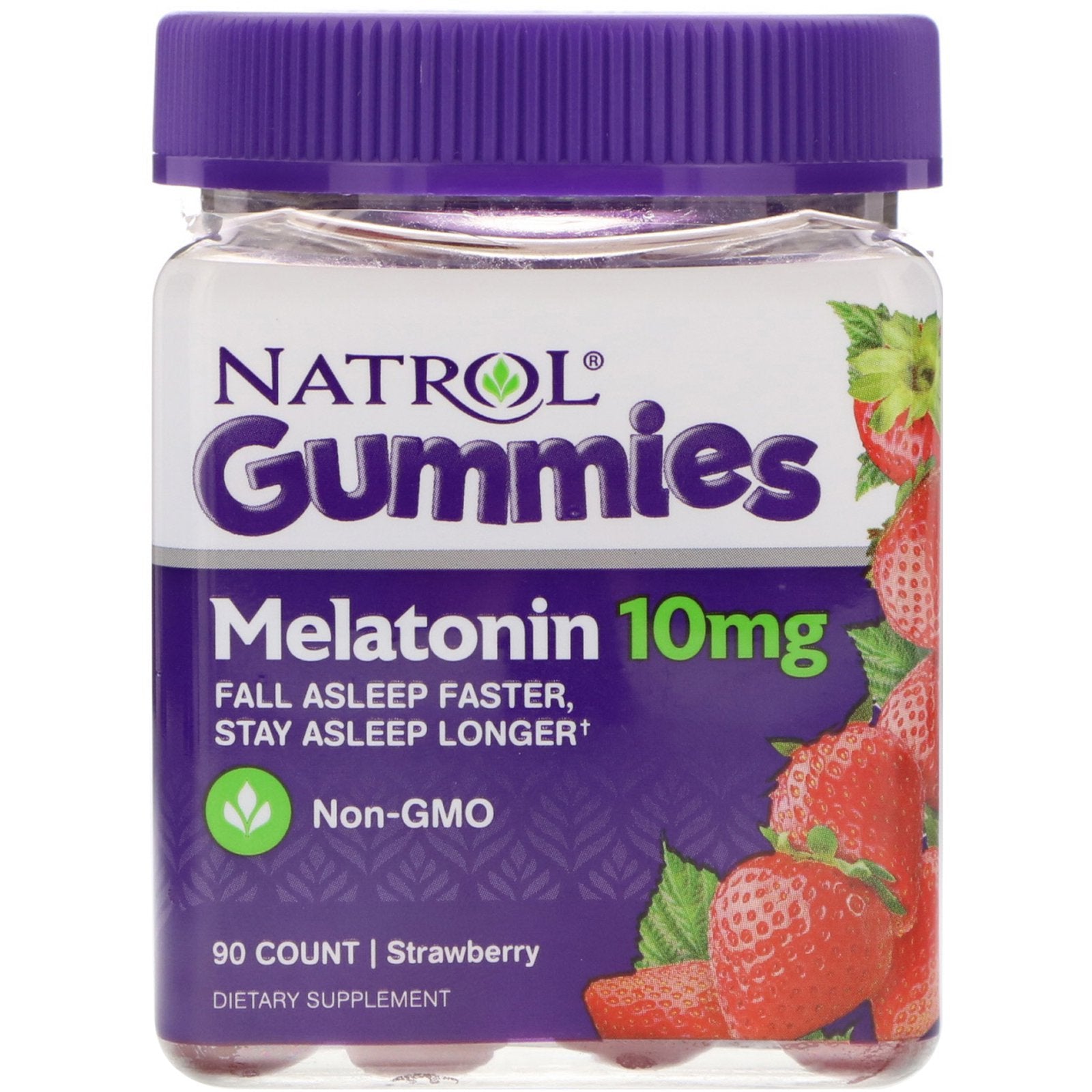 NATROL Melatonin Gummies - Strawberry Flavor, 10 Gummies