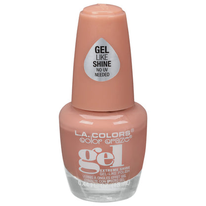 L.A. Colors Color Craze Extreme Shine Gel Nail Polish - Giggle, 0.44 fl oz