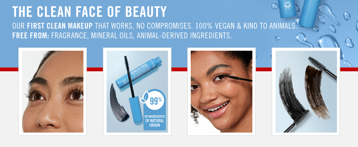 RIMMEL LONDON Rimmel Kind & Free Cosmetics Volume Mascara Brown Black 002
