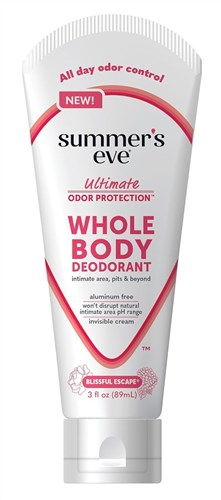 Summers Eve Whole Body Cream Deodorant Blissful Escape 3oz
