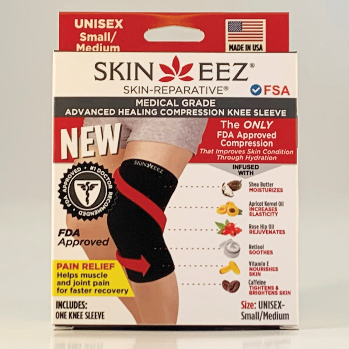 SC COMPRESS KNEE SLEEVE MED