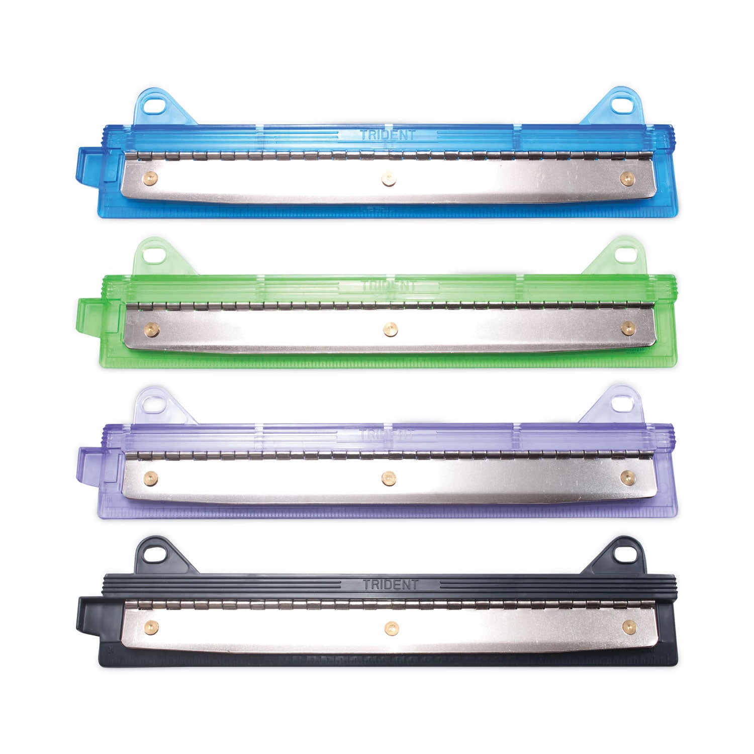 CLi Three-Hole Binder Punch with Ruler Edge - Assorted
