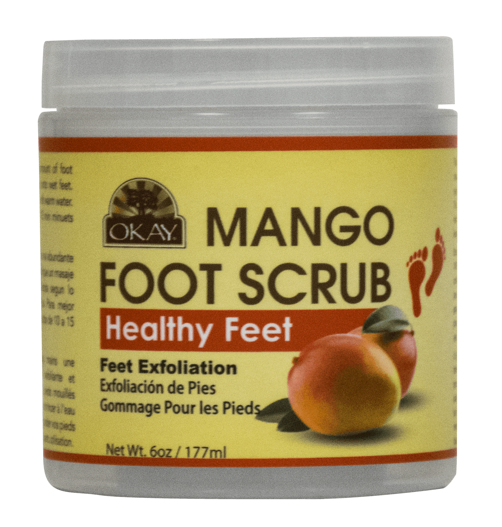 OKAY BODY/FOOT SCRUB     7.25OZ