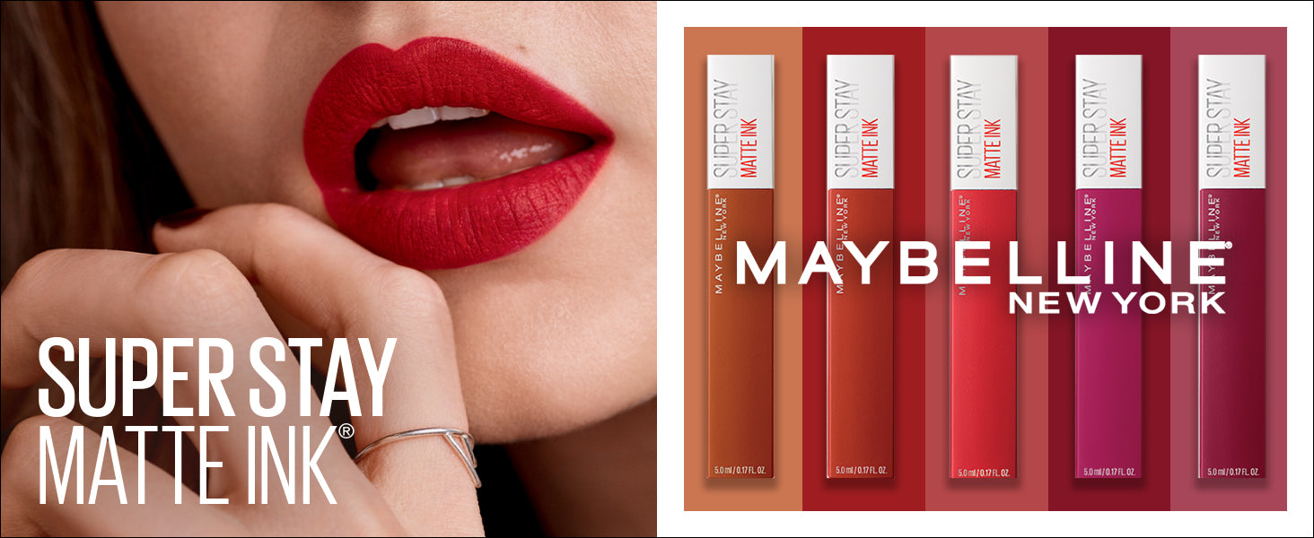 MAYBELLINE New York Super Stay Matte Ink Liquid Lipstick, 040 Believer, 0.17 oz