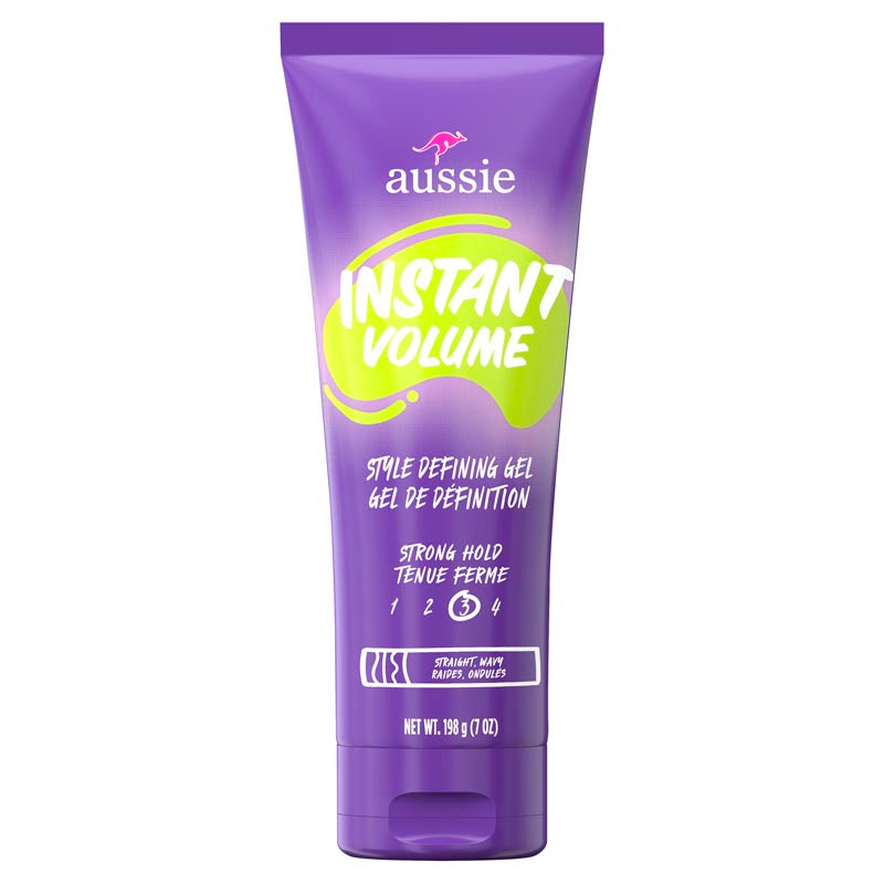 Aussie Instant Volume Style Defining Gel Strong Hold 7oz