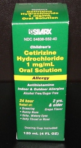 CETIRIZINE HCL 1 MG-ML SOL 118 ML