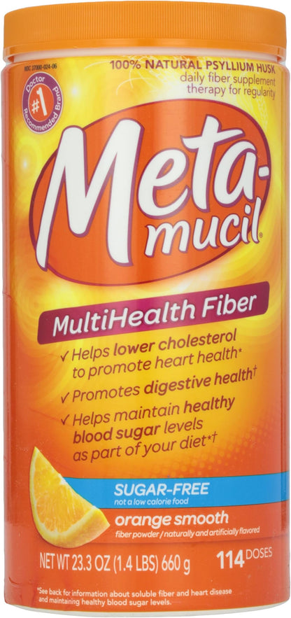 METAMUCIL SMOOTH ORANGE S/F 36.8OZ