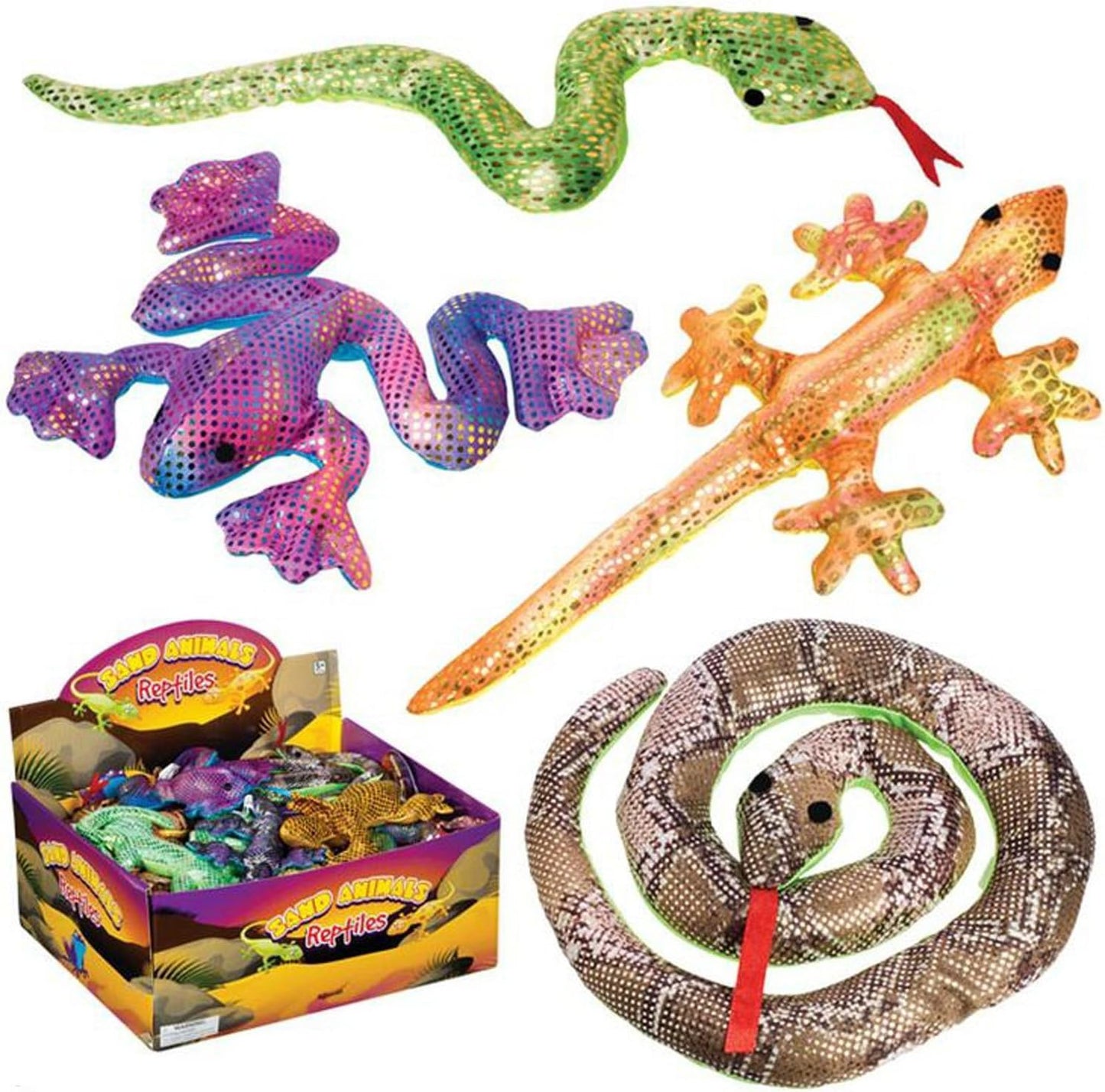 Toysmith Lizard Squishimals, Assorted