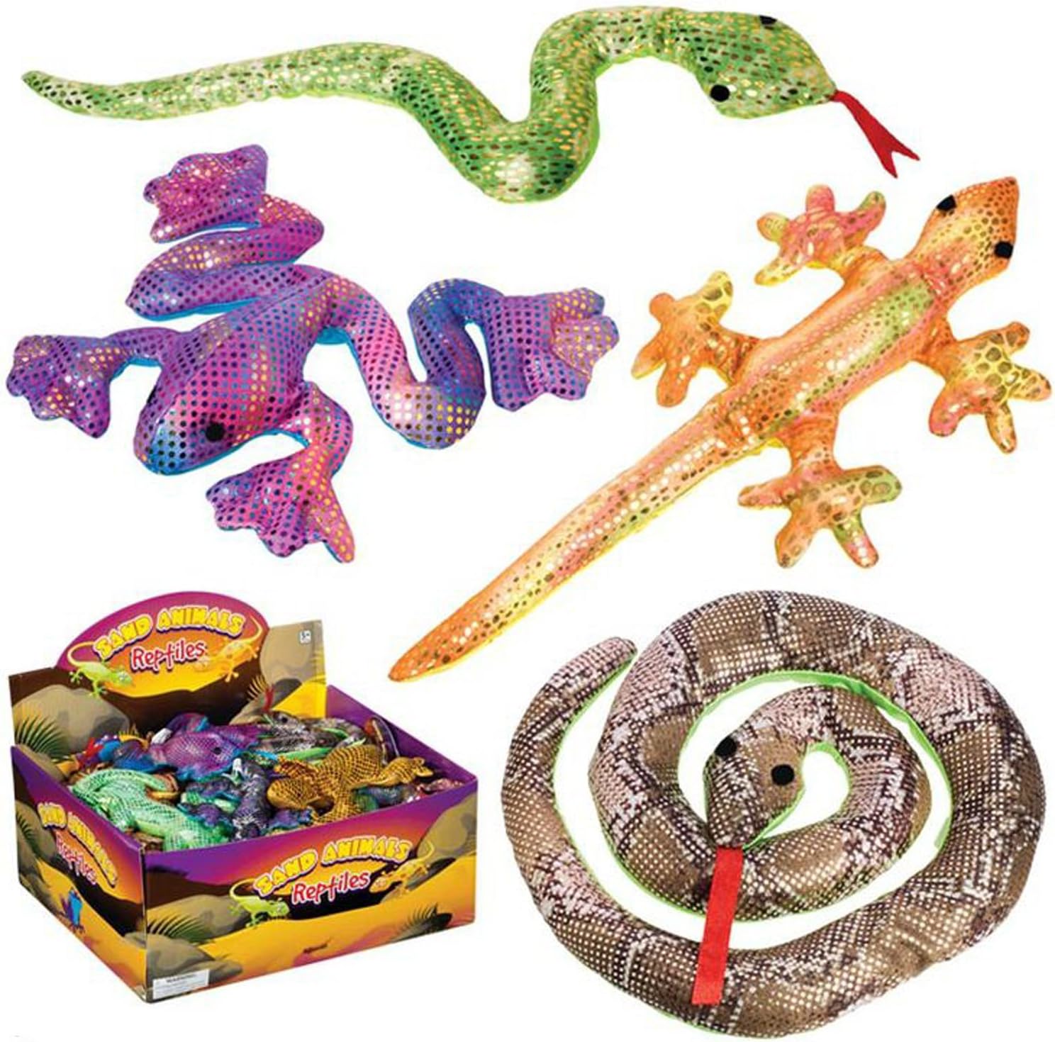 Toysmith Lizard Squishimals, Assorted