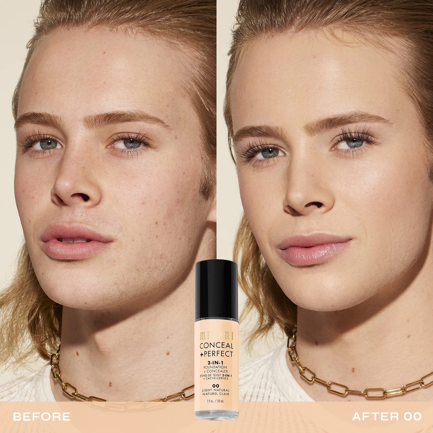 Milani Conceal + Perfect 2-in-1 Foundation + Concealer Light Natural