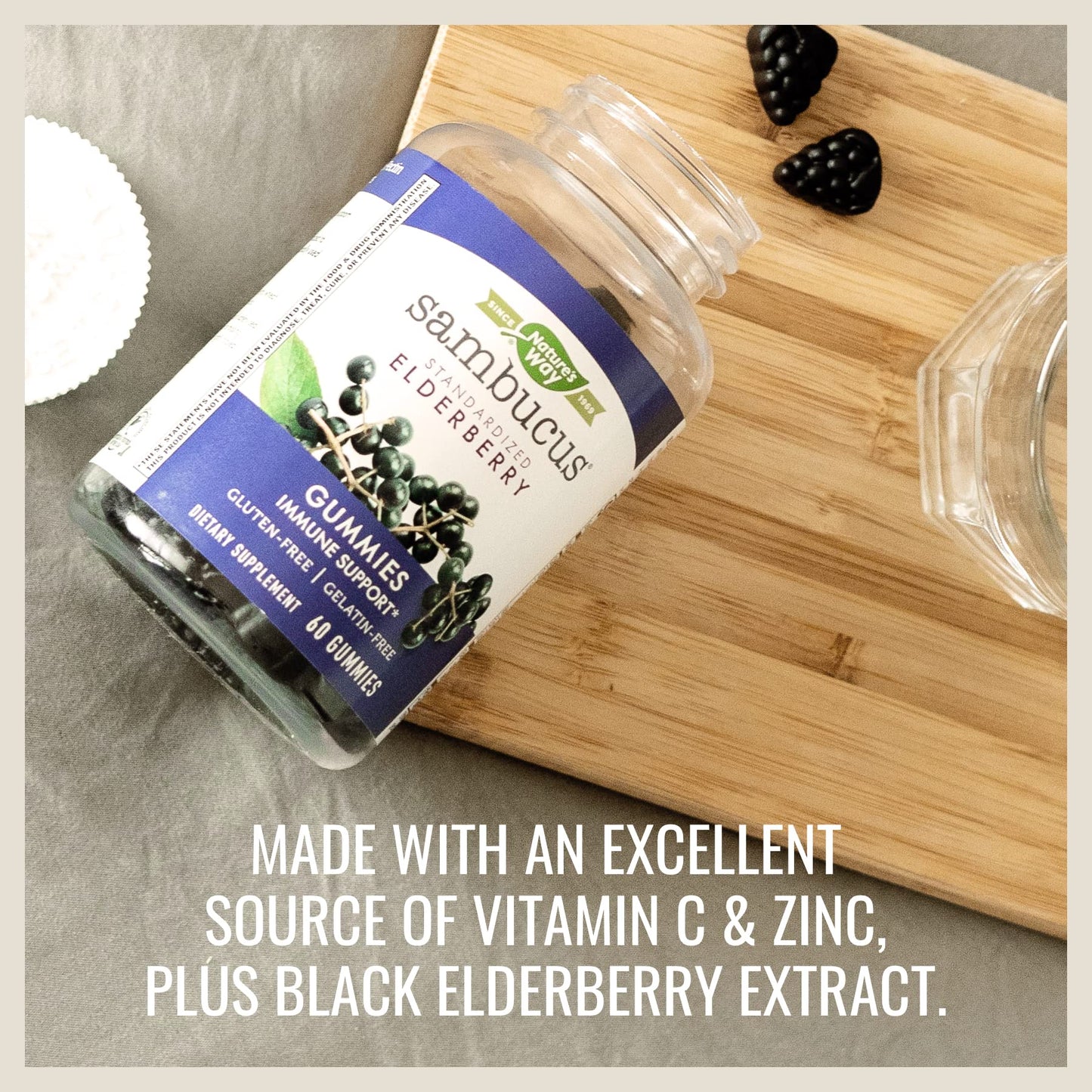NATURE'S WAY GUMMIES,SAMBUCUS,ELBRY