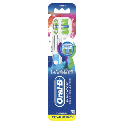 Oral-B Toothbrush Indicator Color Collection Soft 6 Count