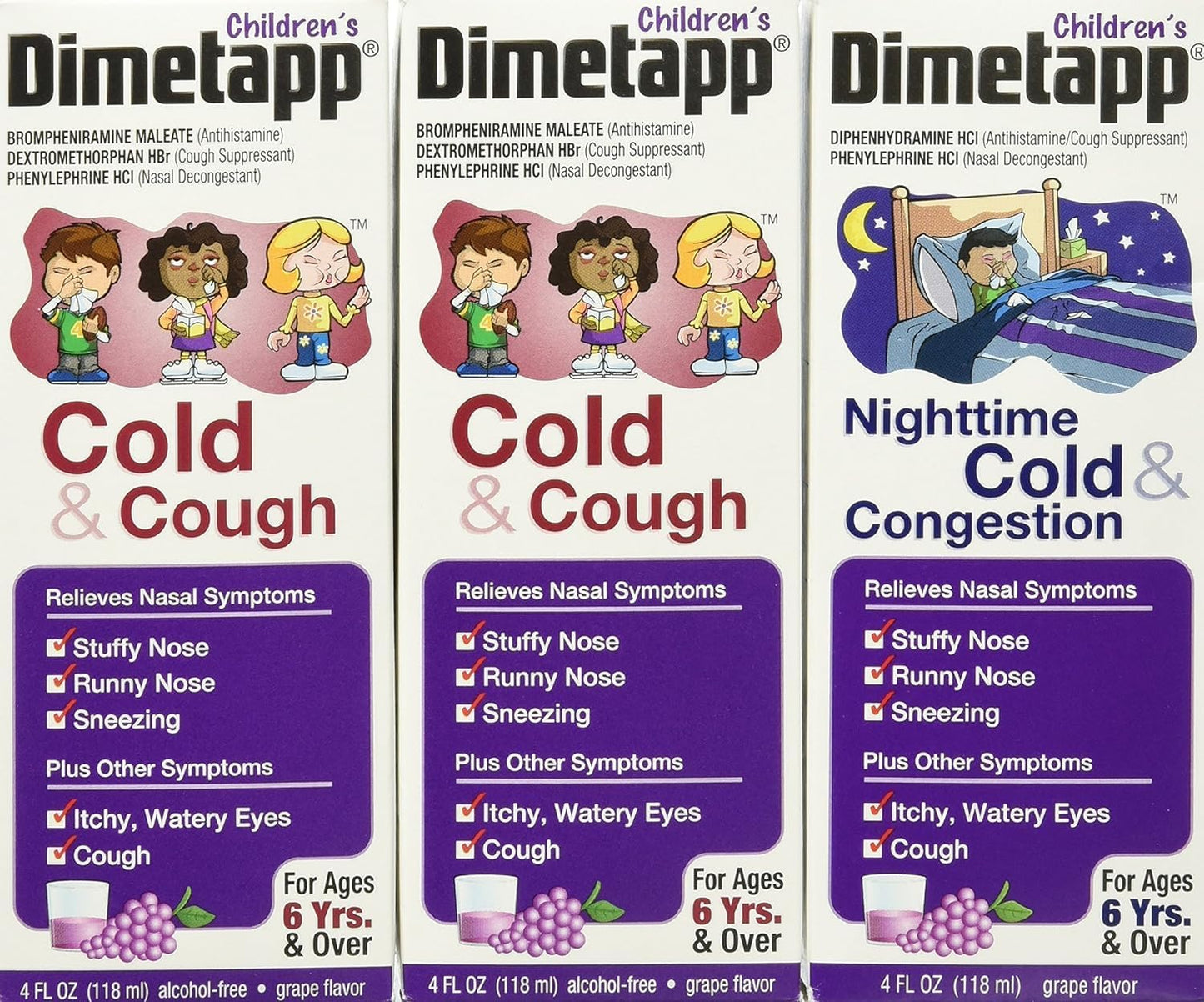 DIMETAPP CHILD COLD COUGH GRP LIQ 4OZ