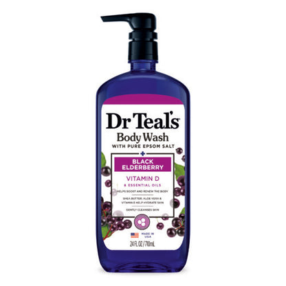 Dr Teals Body Wash Black Elderberry With Vitamin-D 24oz
