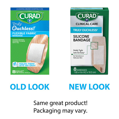CURAD OUCHLESS SILICONE 3/4"X3" 20CT