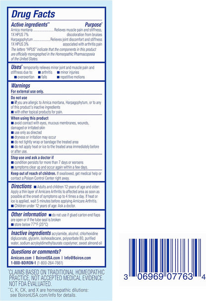 ARNICARE ARTHRITIS PAIN TAB 60CT BOIRON