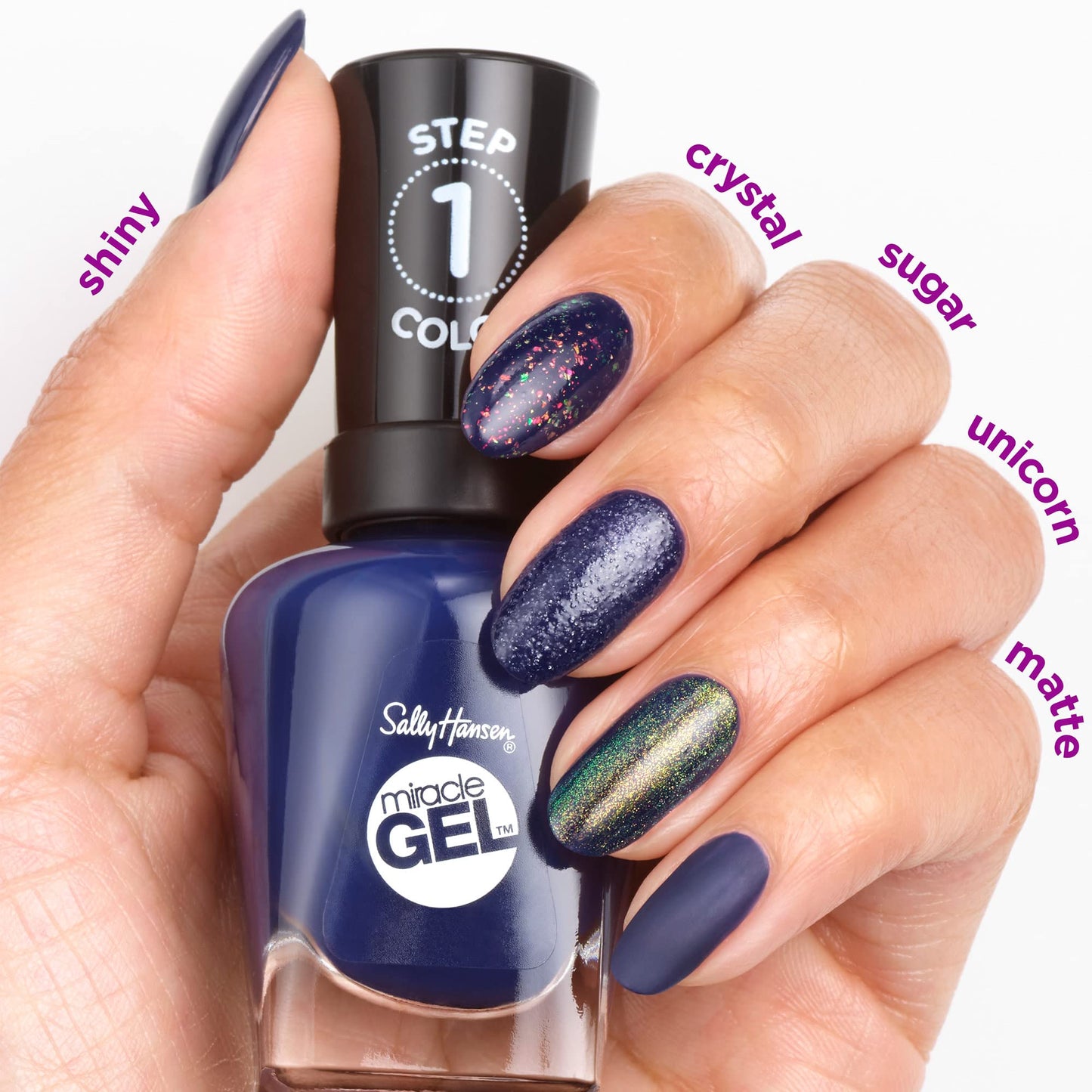 Sally Hansen Miracle Gel Nail Polish, Special Effects Top Coat - 110 Celestial