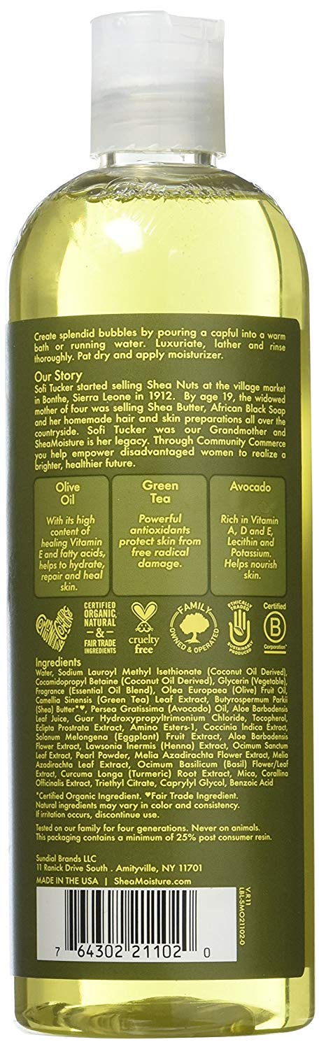 S/M OLIVE&GRN TEA BODY WASH#13Z