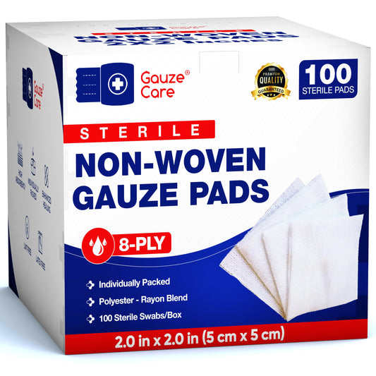 GAUZE PD 4X4N 100 STR 12PL