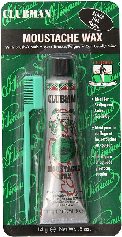 CLUBMAN MOUSTACHE WAX NEUTR .5Z