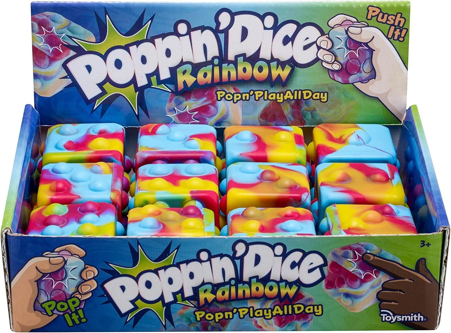 Toysmith Poppin' Dice, Rainbow