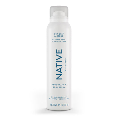 Native Sea Salt & Cedar Aluminum-Free Deodorant, 0.35 oz