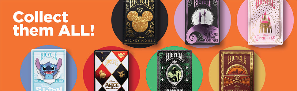 Bicycle Disney Villains Standard Playing Cards - Assorted Colors