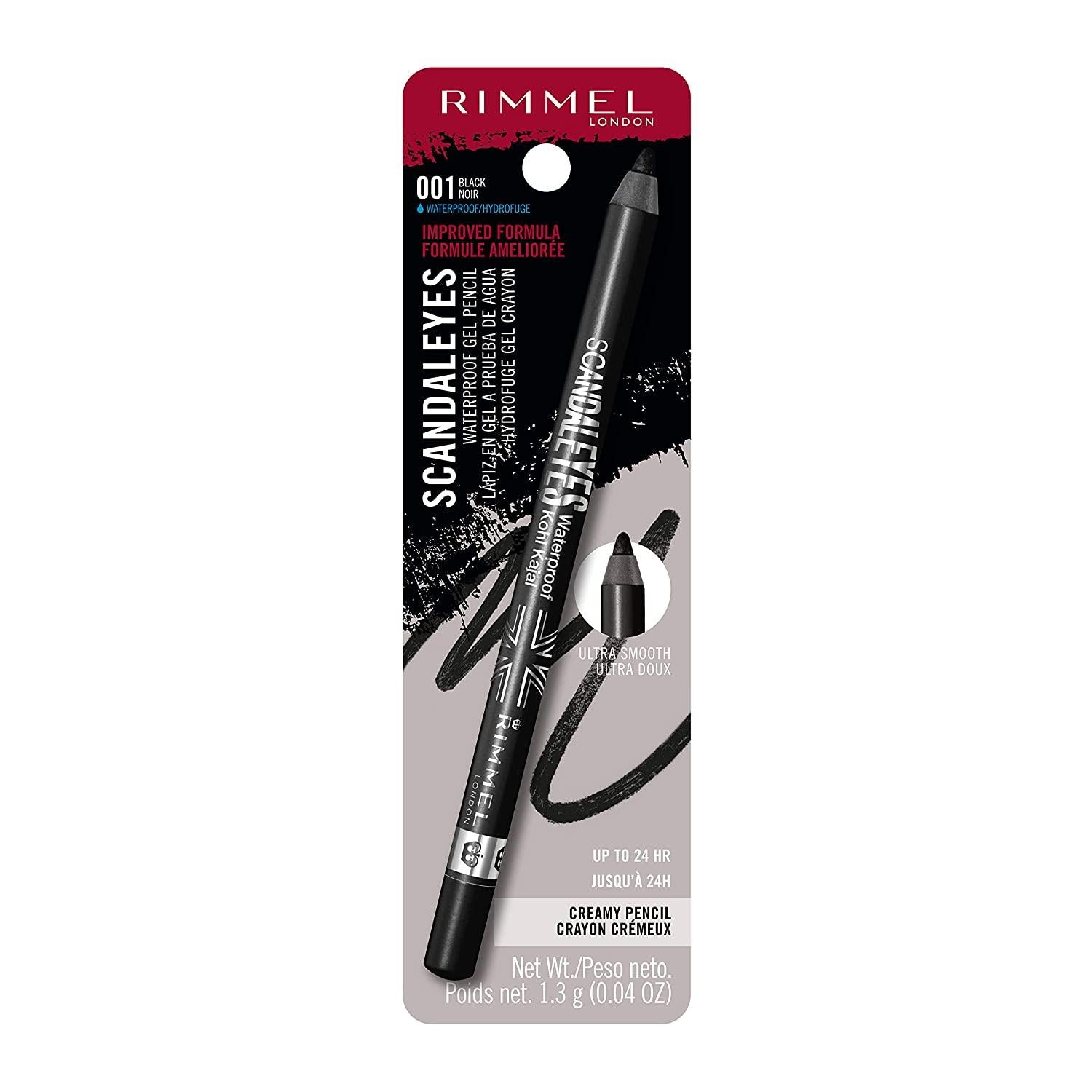 Rimmel Scandaleyes Waterproof Gel Pencil Eyeliner in 001 Black