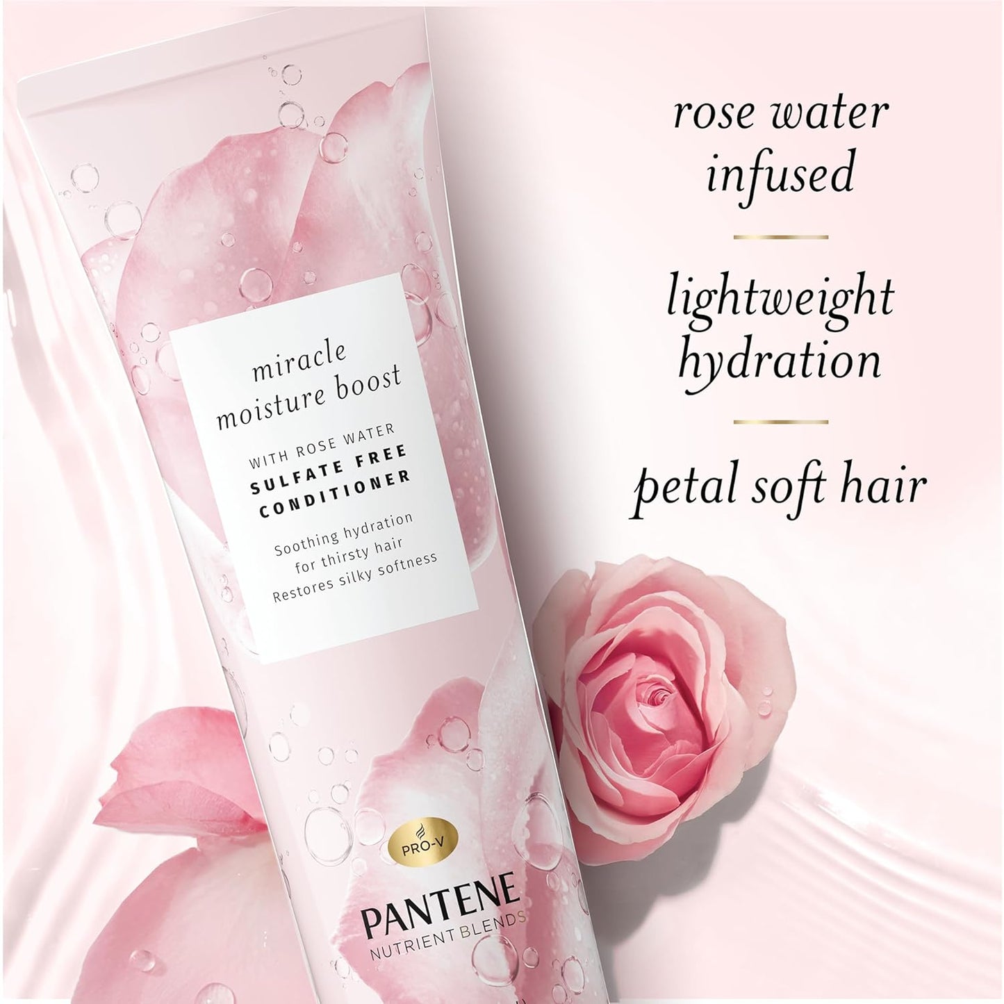 PANTENE MOIST MIRACL ROSE WTR SHMP 9.6OZ