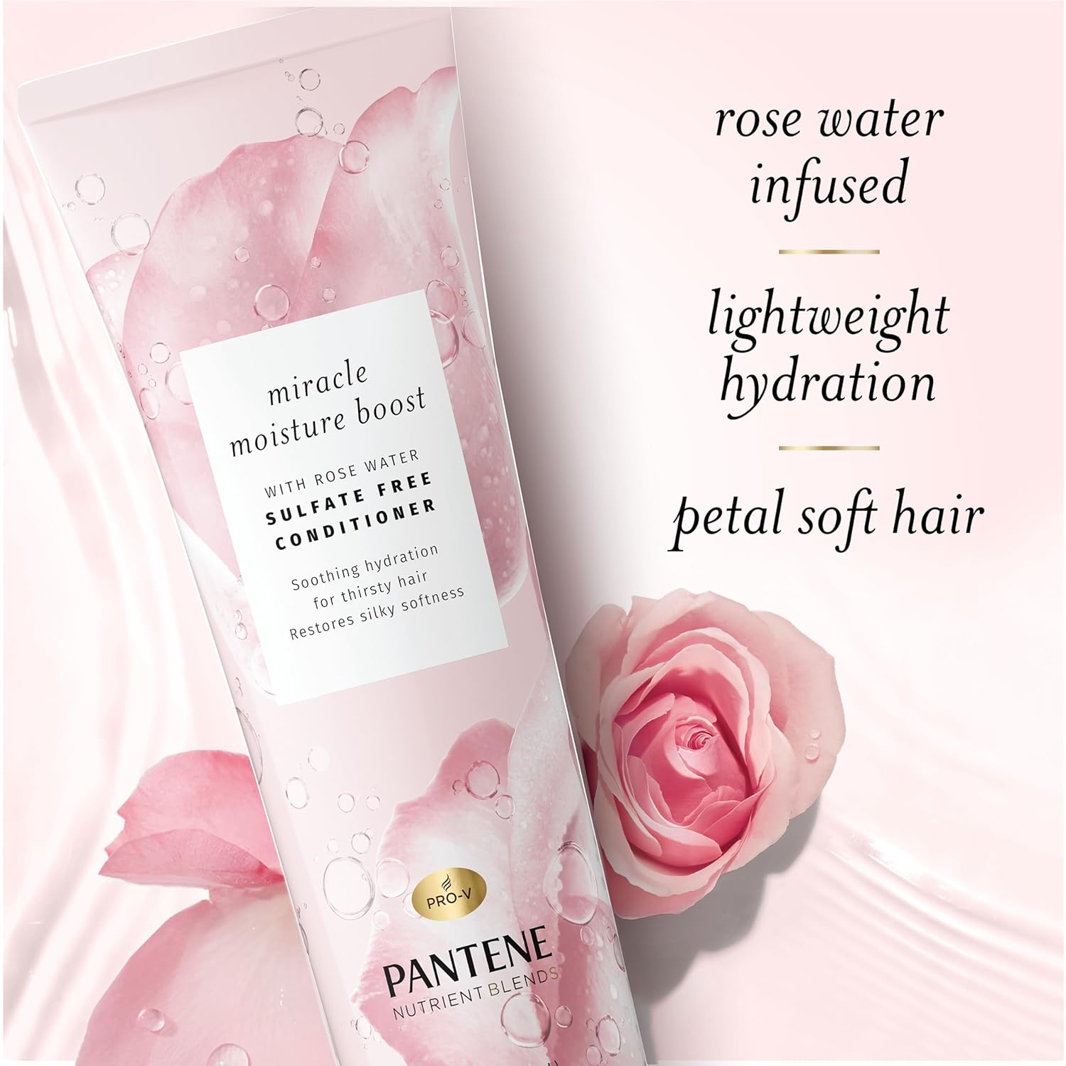 PANTENE MOIST MIRACL ROSE WTR SHMP 9.6OZ