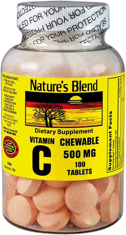 VIT C 500MG TABLET 100CT NAT BLEND