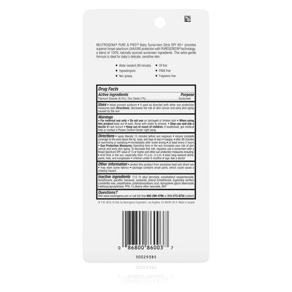 NEUT PUR/FR BBY ST 13.3GM SPF60+