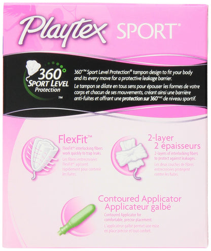 PLAYTEX SPORT SUPER+ UNSCENT TAMPON 18CT