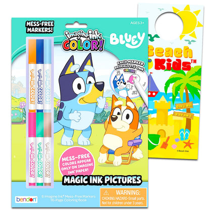 Bendon Imagine Ink Magic Ink Coloring Book - Bluey