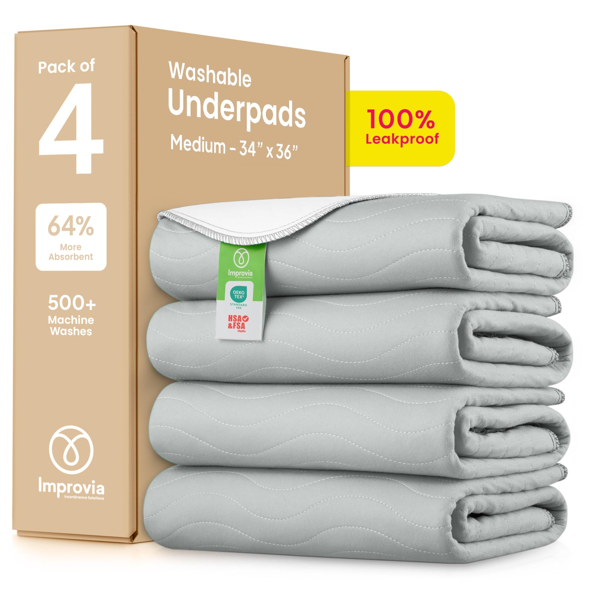 IMPROVIA WBL UNDERPADS 2PK 34X36