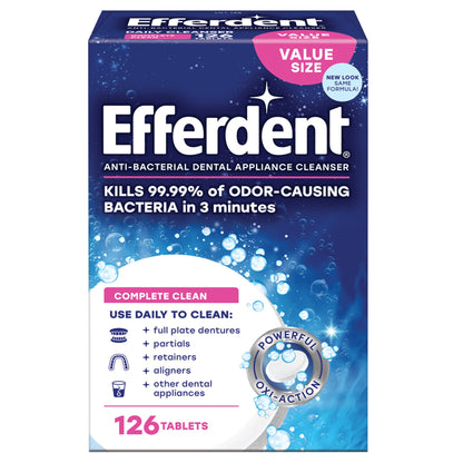 Efferdent Dental Bath Cleanser Kit