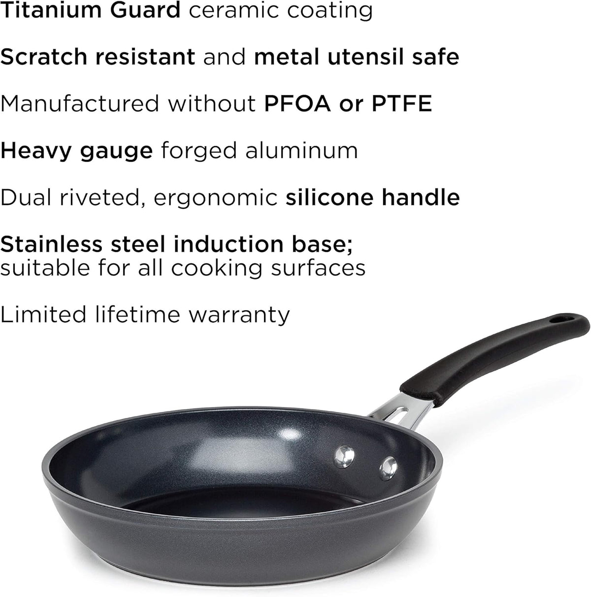 ecolution Evolve Fry Pan - Black, 9.5"