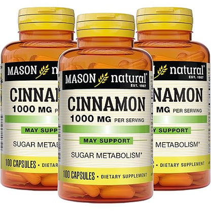 CINNAMON 1000MG CAP PER SERV 100CT MASON