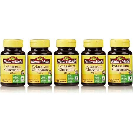POTASSIUM GLUC 550MG TAB 100CT NAT MADE