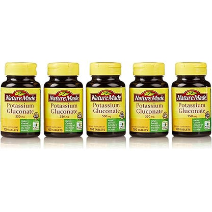 POTASSIUM GLUC 550MG TAB 100CT NAT MADE