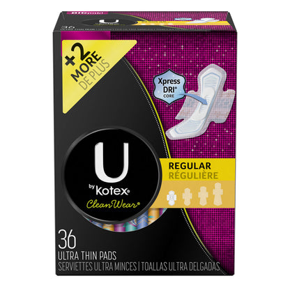 U BY KOTEX CLEANWEAR PA 3X32 RG